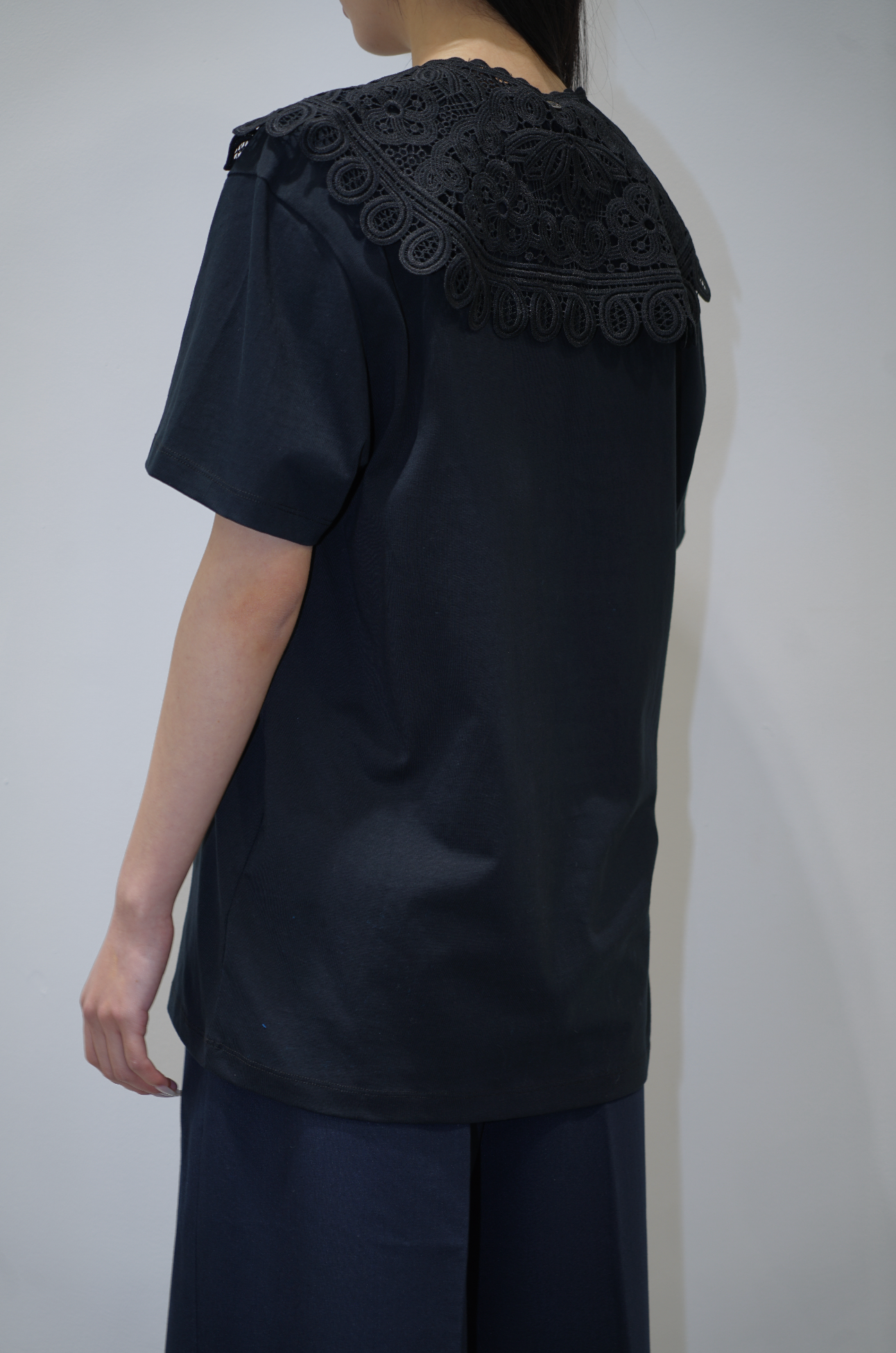 Rokh CT T-SHIRT WITH LACE