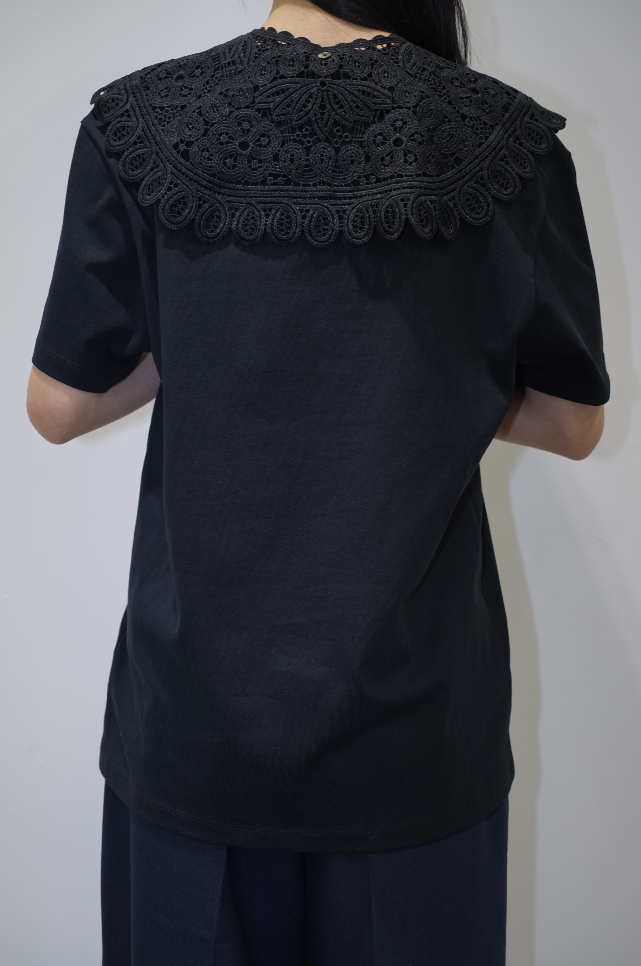 Rokh CT T-SHIRT WITH LACE