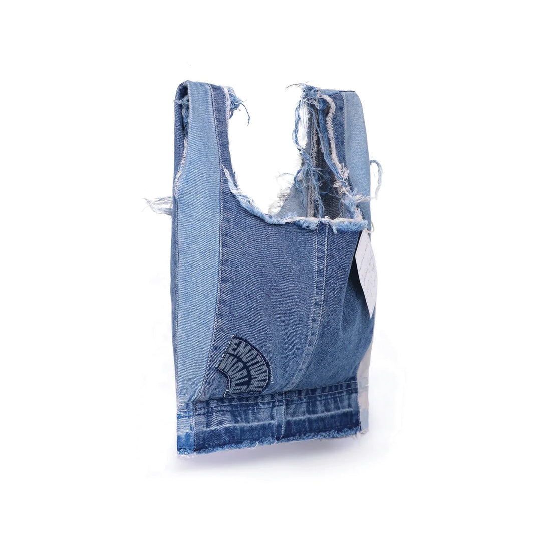 Emotional World Vintage Shopping Bag Small Multi Denim