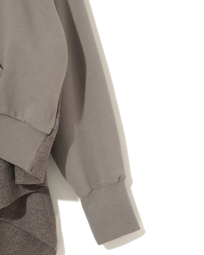 CAPE ZIP HOODIE_GREY UC2E8801