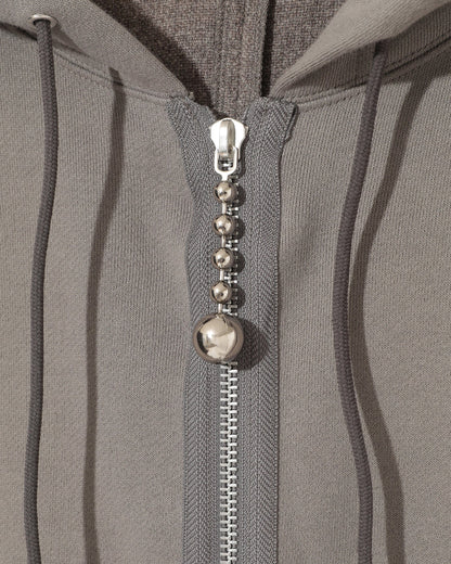 CAPE ZIP HOODIE_GREY UC2E8801