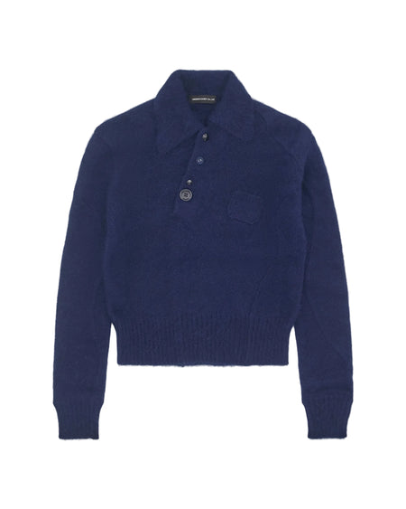 ANGORA NYLON KNIT SWEATER