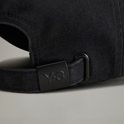 Y-3 COTTON DAD CAP_BLACK
