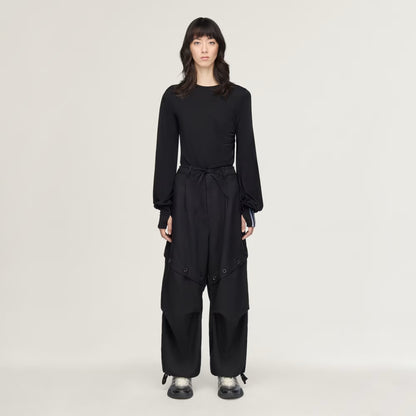 Y-3 SPORT ADAPTIVE 3 STRIPES TRACK TROUSERS_BLACK