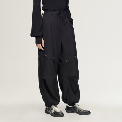 Y-3 SPORT ADAPTIVE 3 STRIPES TRACK TROUSERS_BLACK