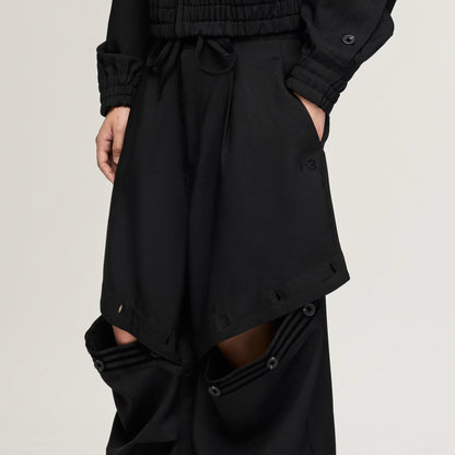Y-3 SPORT ADAPTIVE 3 STRIPES TRACK TROUSERS_BLACK