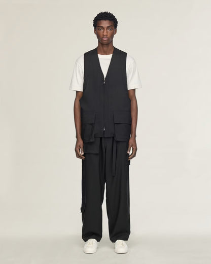 Y-3 SPORT UNIFORM TAPERED PANTS_BLACK