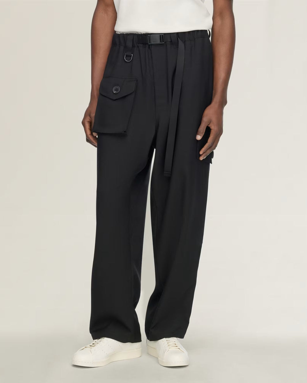 Y-3 SPORT UNIFORM TAPERED TROUSERS_BLACK