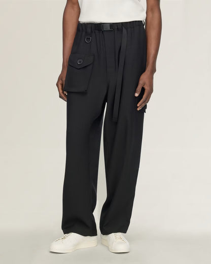 Y-3 SPORT UNIFORM TAPERED PANTS_BLACK