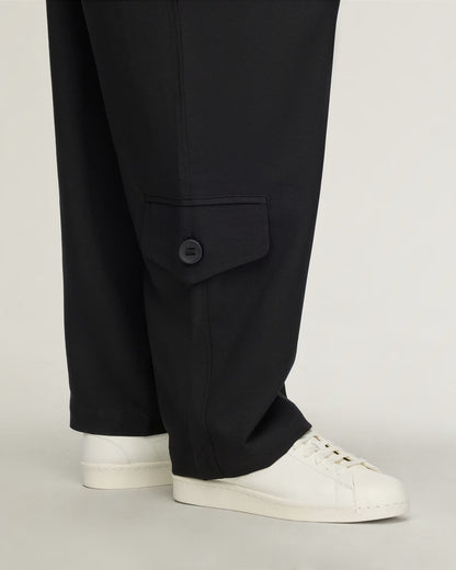 Y-3 SPORT UNIFORM TAPERED PANTS_BLACK