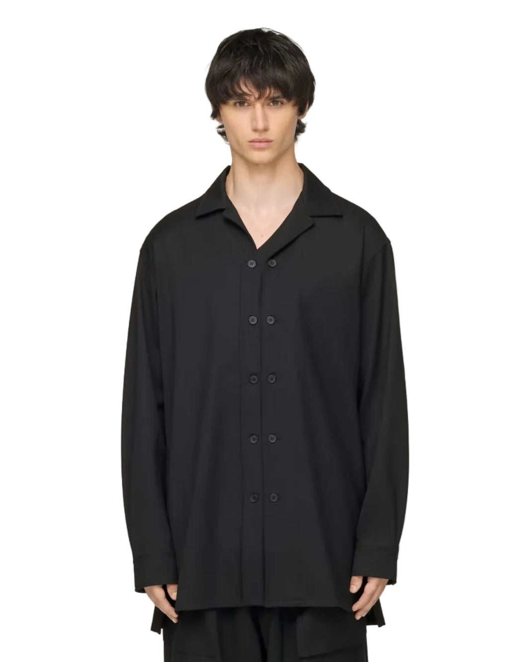Y-3 WOOL ADAPTIVE OVERSHIRT_BLACK