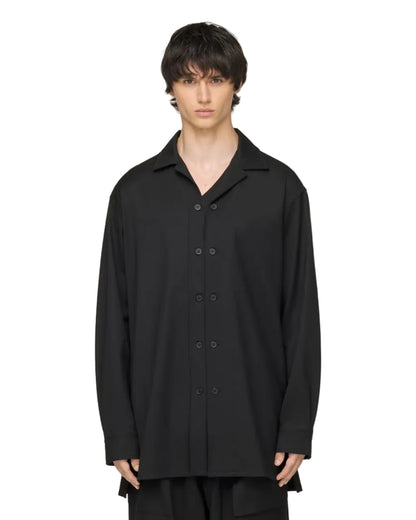 Y-3 WOOL ADAPTIVE OVERSHIRT_BLACK