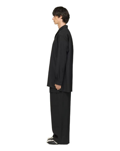 Y-3 WOOL ADAPTIVE OVERSHIRT_BLACK