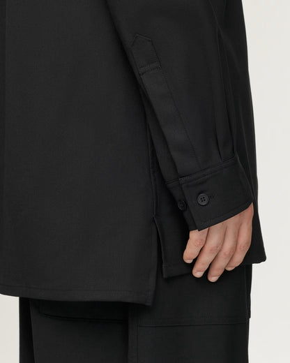 Y-3 WOOL ADAPTIVE OVERSHIRT_BLACK