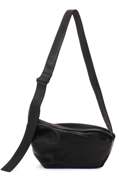 Y's WATER DYED SOFT LEATHER TUCK SHOULDER BAG S