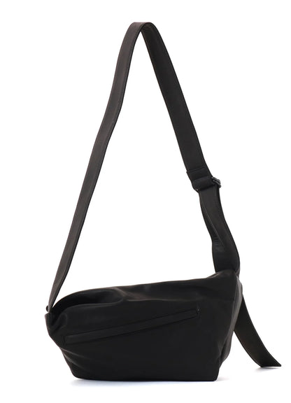 Y's WATER DYED SOFT LEATHER TUCK SHOULDER BAG S