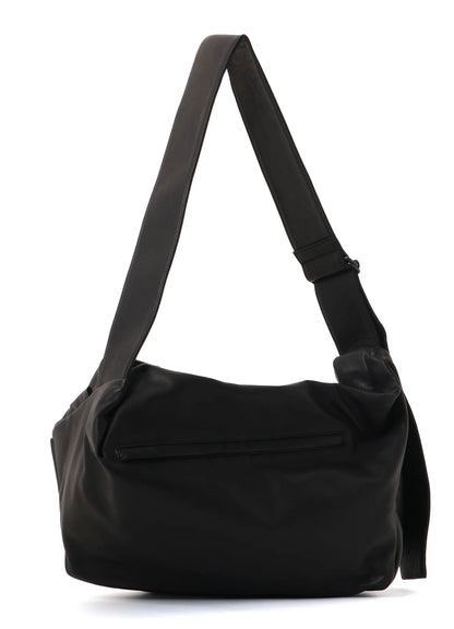 Y's WATER DYED SOFT LEATHER TUCK SHOULDER BAG L