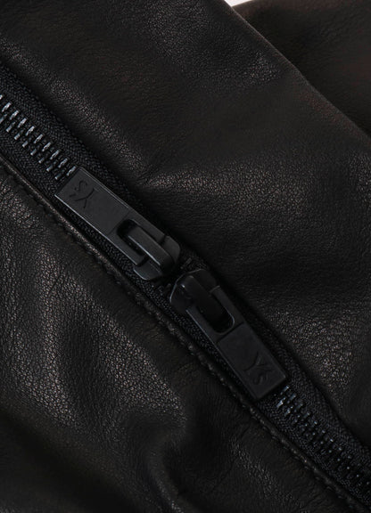 Y's WATER DYED SOFT LEATHER TUCK SHOULDER BAG L