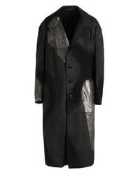 YOHJI YAMAMOTO Y'S 8OZ DENIM FOIL PRINT TAILORED JACKET_BLACK