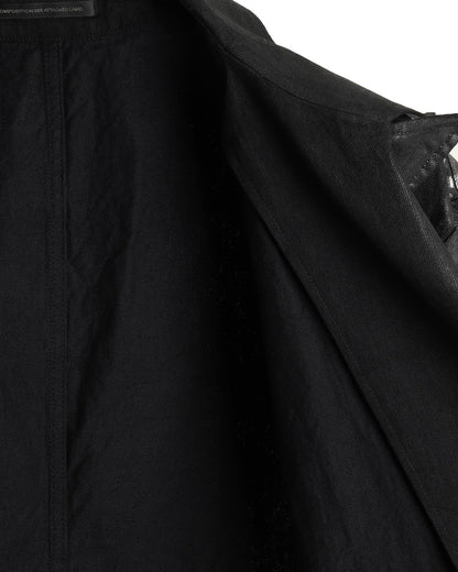 YOHJI YAMAMOTO Y'S 8OZ DENIM FOIL PRINT TAILORED JACKET_BLACK