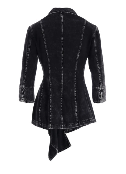 Y's 6OZ DENIM CHEMICAL WASH JACKET