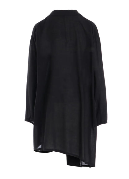 YOHJI YAMAMOTO Y's RY/NY GAUZE BIG JACKET_BLACK