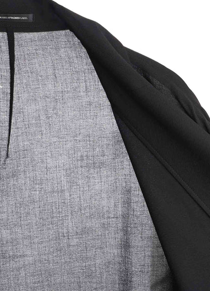 YOHJI YAMAMOTO Y's RY/NY GAUZE BIG JACKET_BLACK