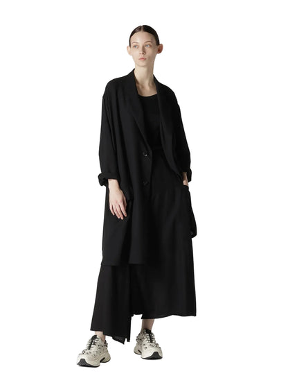 YOHJI YAMAMOTO Y's RY/NY GAUZE BIG JACKET_BLACK