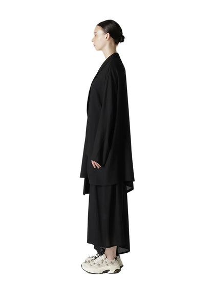 YOHJI YAMAMOTO Y's RY/NY GAUZE BIG JACKET_BLACK