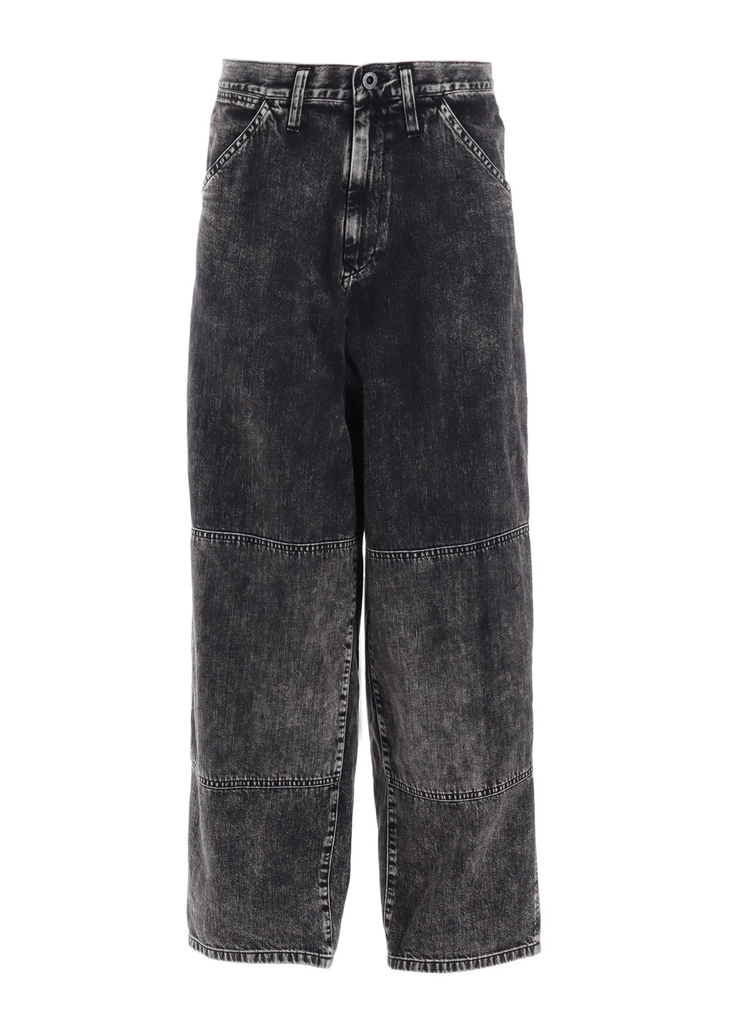 Y's 8OZ DENIM CHEMICAL WASH WORK PANTS