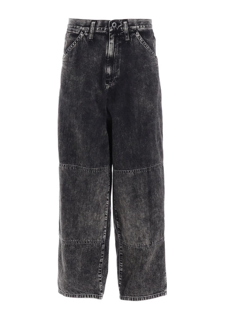 Y's 8OZ DENIM CHEMICAL WASH WORK PANTS