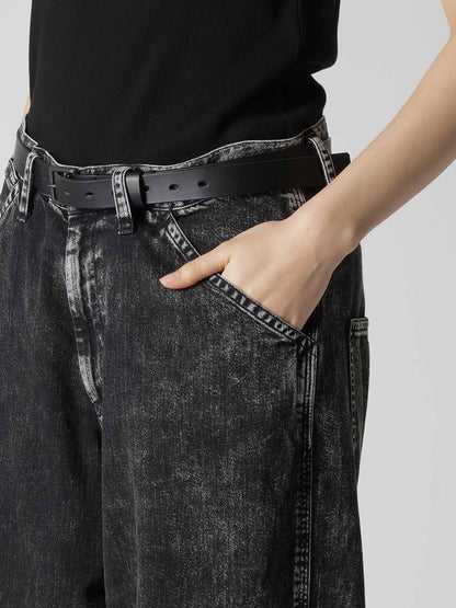 Y's 8OZ DENIM CHEMICAL WASH WORK PANTS