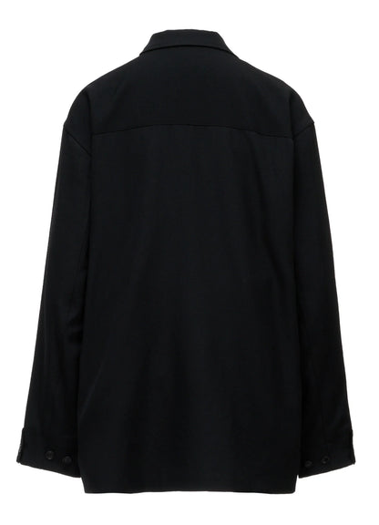 Y's WOOL GABARDINE 4 POCKET JACKET_BLACK
