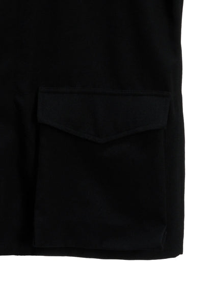 Y's WOOL GABARDINE 4 POCKET JACKET_BLACK