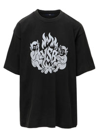 Y's....DEVIL PRINT T-SHIRT_BLACK