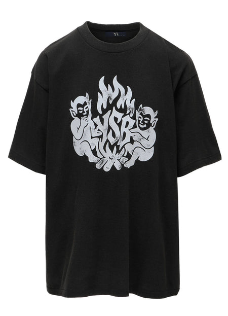 Y's....DEVIL PRINT T-SHIRT_BLACK