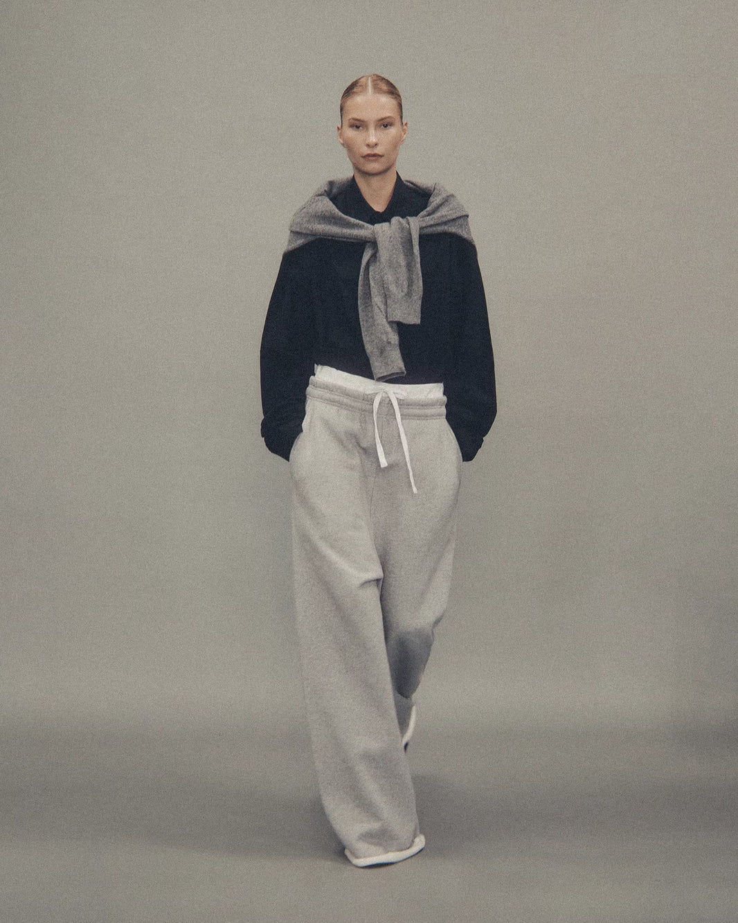 ENTIRE STUDIOS FULL SWEATPANT_GREY MARLE