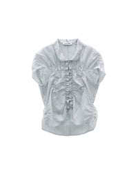 LOW CLASSIC WRINKLE HALF SLEEVE SHIRT_STRIPE