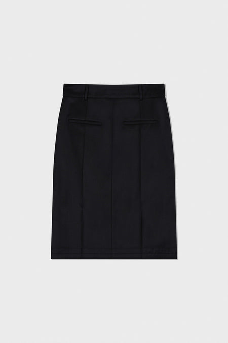 LOW CLASSIC CLASSIC H-LINE SKIRT_BLACK
