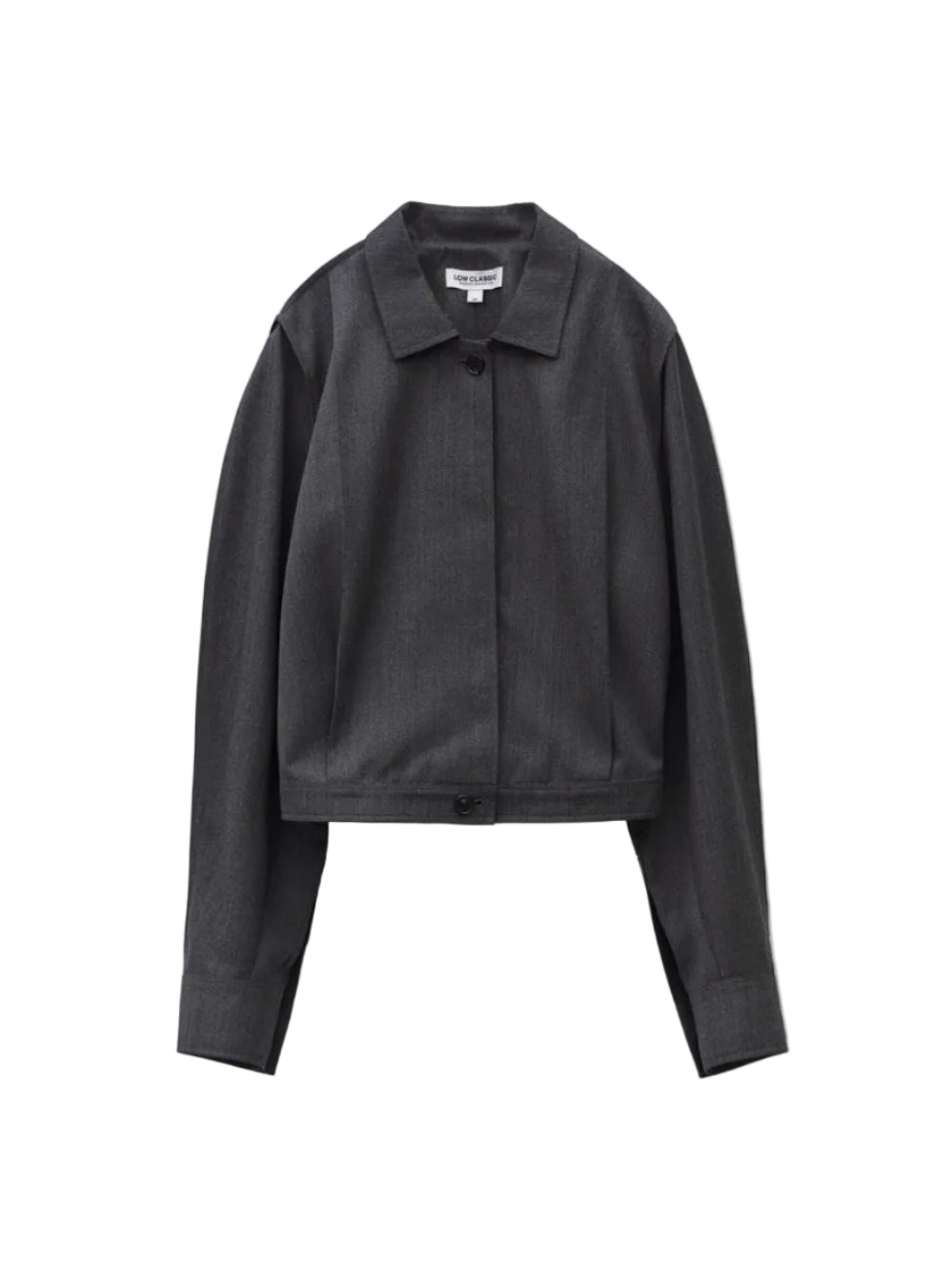 LOW CLASSIC PINCHED SHIRT JACKET_MELANGE GREY