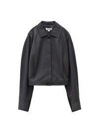 LOW CLASSIC PINCHED SHIRT JACKET_MELANGE GREY