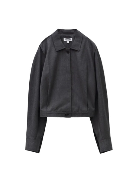 LOW CLASSIC PINCHED SHIRT JACKET_MELANGE GREY