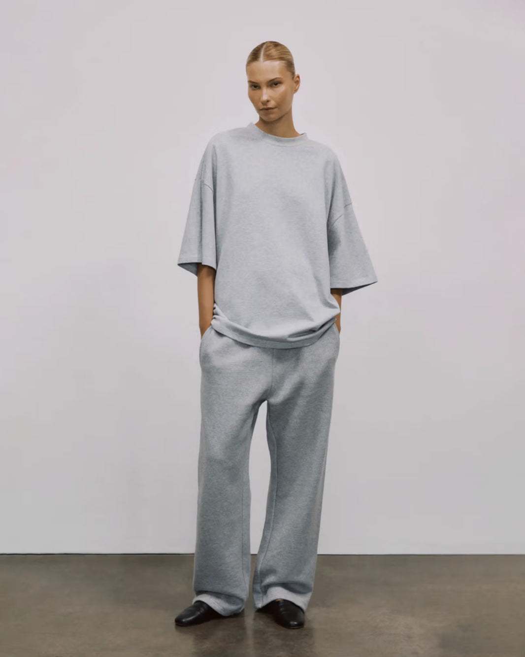 ENTIRE STUDIOS HEAVY BOXY TEE_GREY MARLE