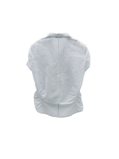 LOW CLASSIC WRINKLE HALF SLEEVE SHIRT_STRIPE
