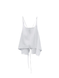 LOW CLASSIC FLARED SLEEVELESS TOP_WHITE