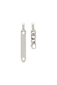 MAISON MARGIELA MM6 SILVER CHAIN EARRINGS