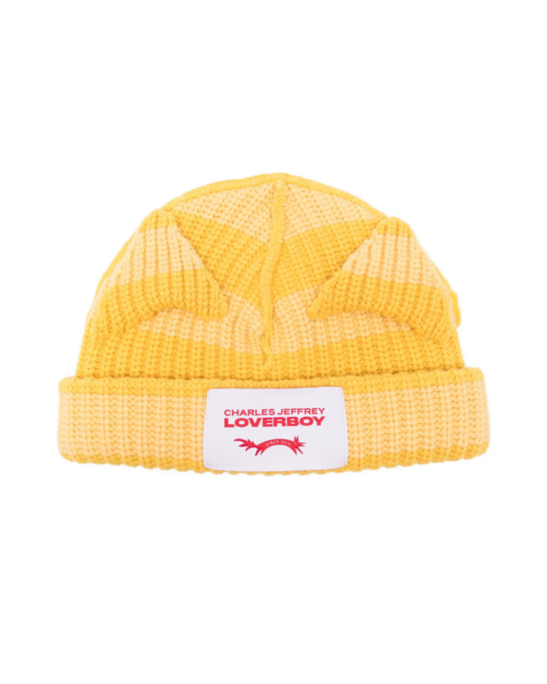 CHARLES JEFFREY LOVERBOY CHUNKY EARS BEANIE_YELLOW