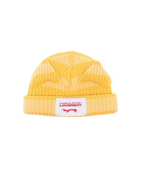 CHARLES JEFFREY LOVERBOY CHUNKY EARS BEANIE_YELLOW