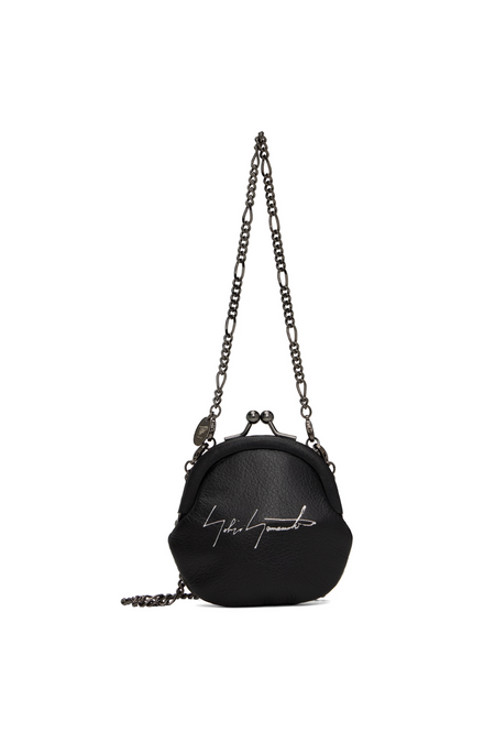 YOHJI YAMAMOTO DISCORD CLASP COIN POUCH _BLACK