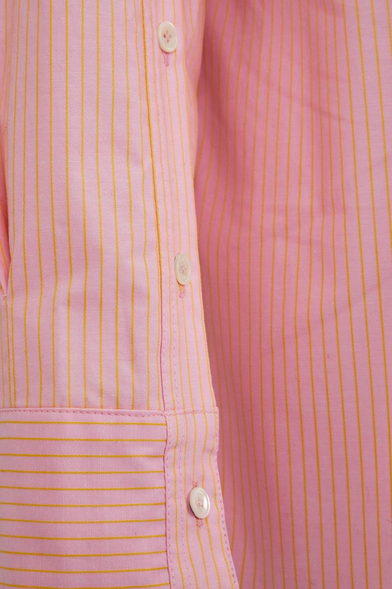 Rokh CT MULTI BUTTON DETAILED SHIRT Pink/Yellow